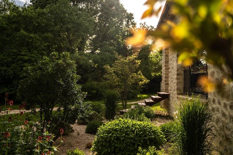 View of the hidden garden of the hotel LA CACHETTE