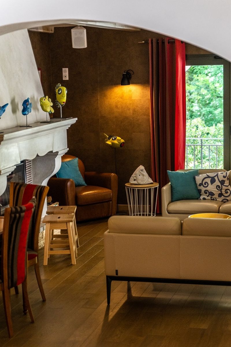 Salon de l'hôtel LA CACHETTE à Dieulefit