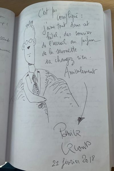 Drawings from the guestbook of LA CACHETTE